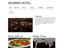 Tablet Screenshot of hearnshotel.com